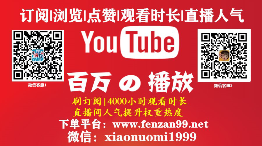 真人粉！Youtube刷订阅粉丝、Youtube刷播放量、油管刷流量、ytb刷观看次数views、油管刷点赞加订阅(图1)